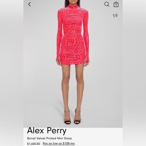 Brand new Pink Dress Alex Perry